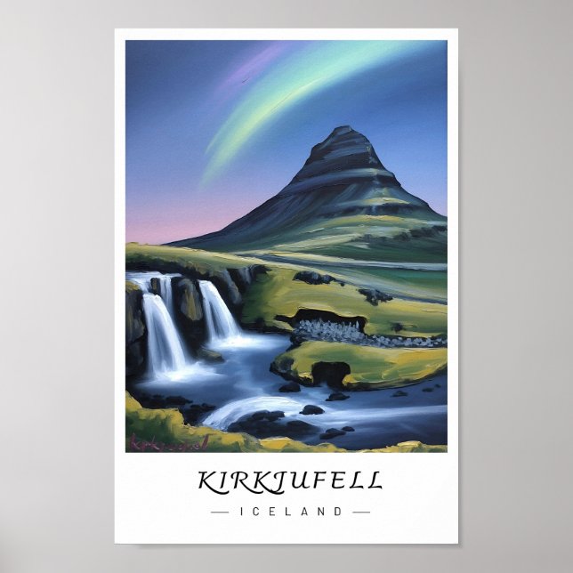 Kirkjufell Iceland Wall Art, Mountain Poster (Front)