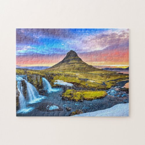 Kirkjufell mountain Iceland Jigsaw Puzzle