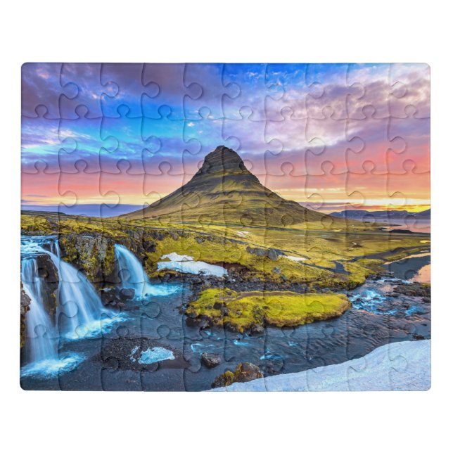 Kirkjufell mountain Iceland Jigsaw Puzzle (Puzzle Horizontal)
