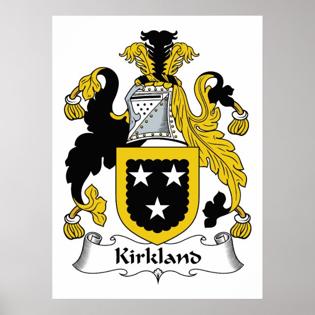 Kirkland Family Crest Poster (Front)