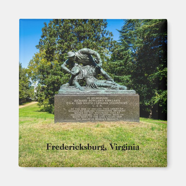 Kirkland Monument in the Fredericksburg Battlefiel Magnet (Front)