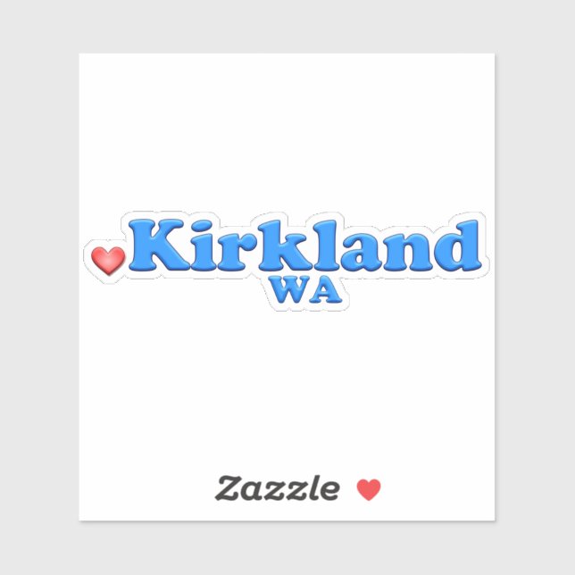 Kirkland Washington Sticker (Sheet)