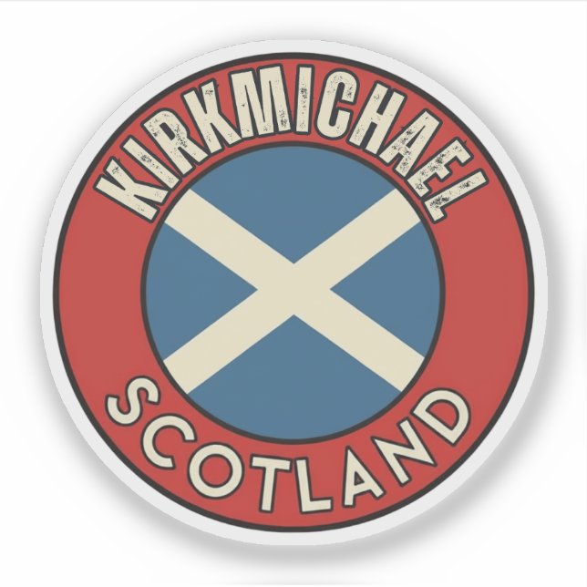 Kirkmichael, Scotland Sticker (Front)