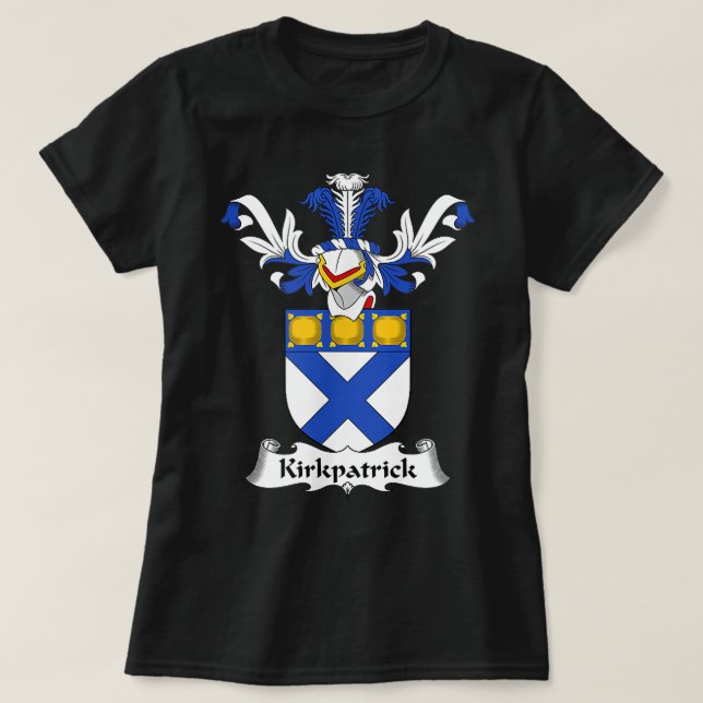Kirkpatrick Coat of Arms  Family Crest   T-Shirt (Design Front)