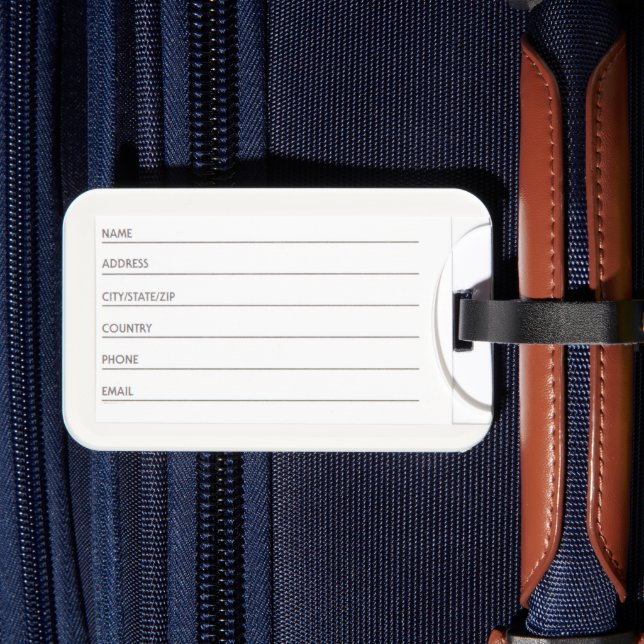 Kirkpatrick Crest & Tartan Luggage Tag (Back Insitu 4)