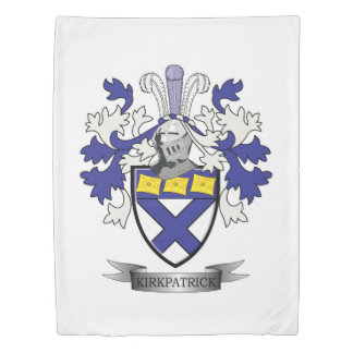 Kirkpatrick Family Crest Coat of Arms Duvet Cover