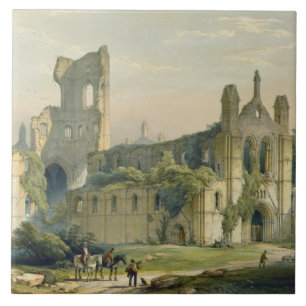 Kirkstall Abbey from the North West, from 'The Mon Tile
