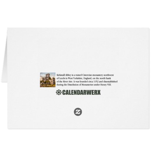 Kirkstall Abbey West Yorkshire England (Back Horizontal)