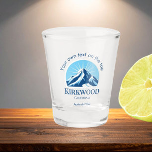 Kirkwood California ski resort drinks Shot Glass