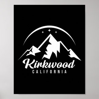 Kirkwood California Ski Resort Skiing Snowboarding Poster