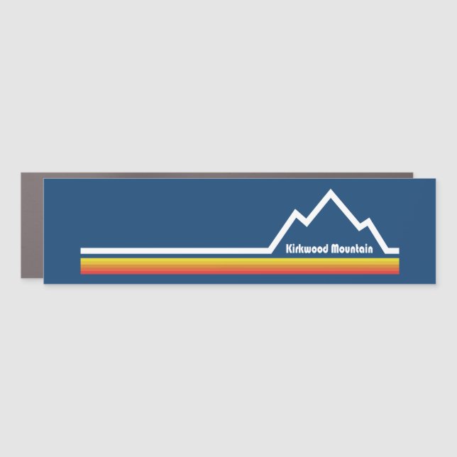 Kirkwood Mountain Resort California Car Magnet (Front)