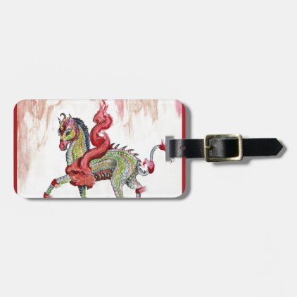 Kir&#39;rin Ki&#39;lin Dragon Unicorn Fairy Horse Luggage Tag