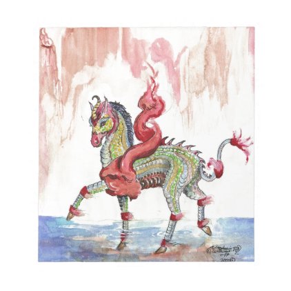 Kir&#39;rin Ki&#39;lin Dragon Unicorn Fairy Horse Notepad