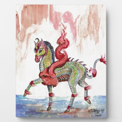 Kir&#39;rin Ki&#39;lin Dragon Unicorn Fairy Horse Plaque