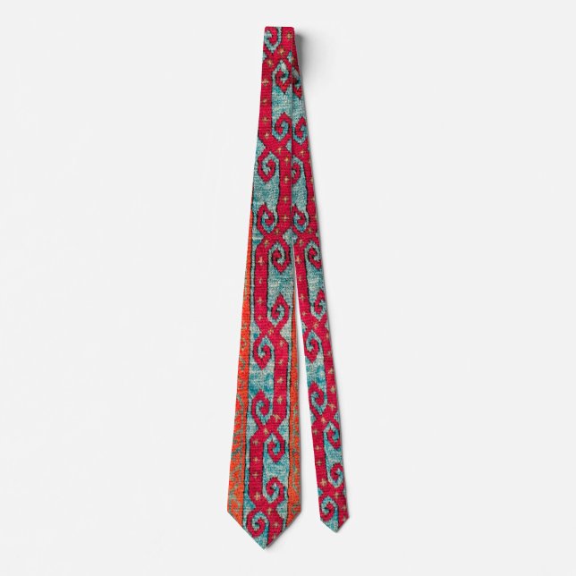 Kirsehir Yastik Antique Turkish Rug Neck Tie (Front)