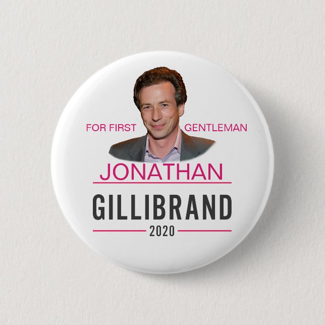 Kirsten Gillibrand: Jonathan for First Gentleman Button (Front)