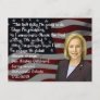 Kirsten Gillibrand quote from Democrat Debate Postcard