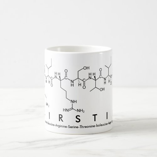 Kirstin peptide name mug