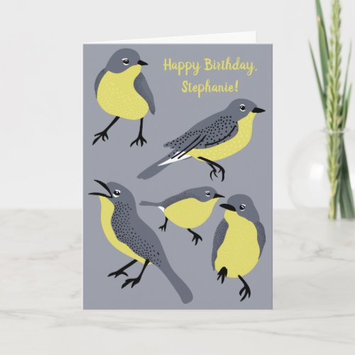 Kirtlands Warblers Bird Lovers Birthday Card