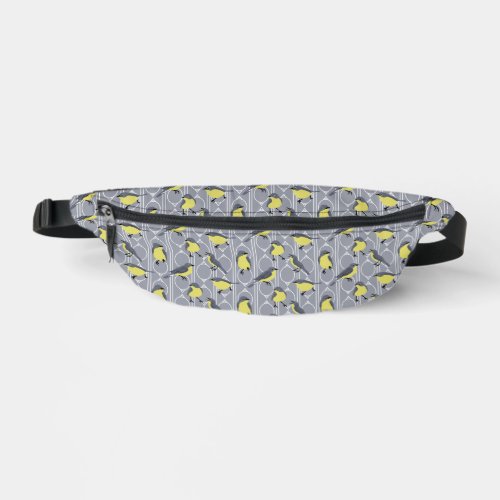 Kirtlands Warblers Bird Lovers Gray and Yellow Fanny Pack