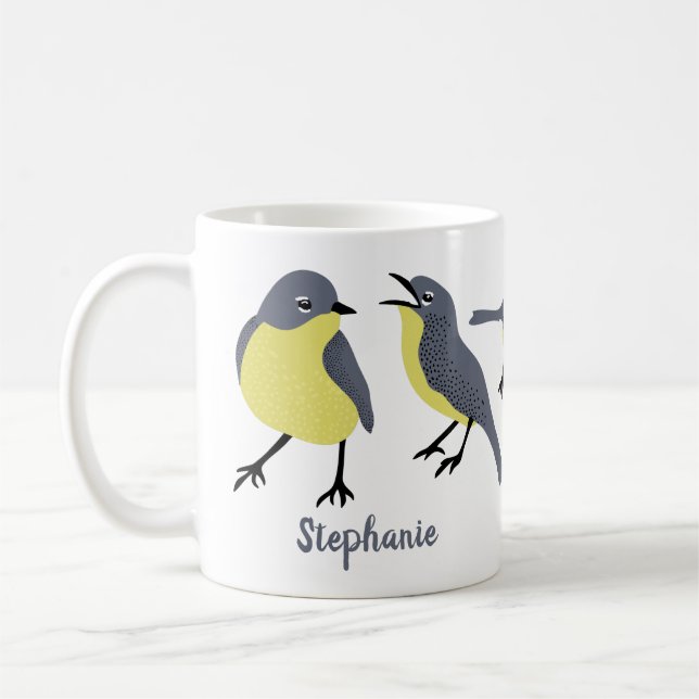 Kirtland's Warblers Bird Lovers Personalized Coffee Mug (Left)