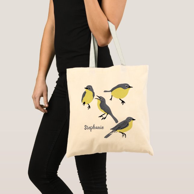 Kirtland's Warblers Bird Lovers Personalized Tote Bag (Front (Product))