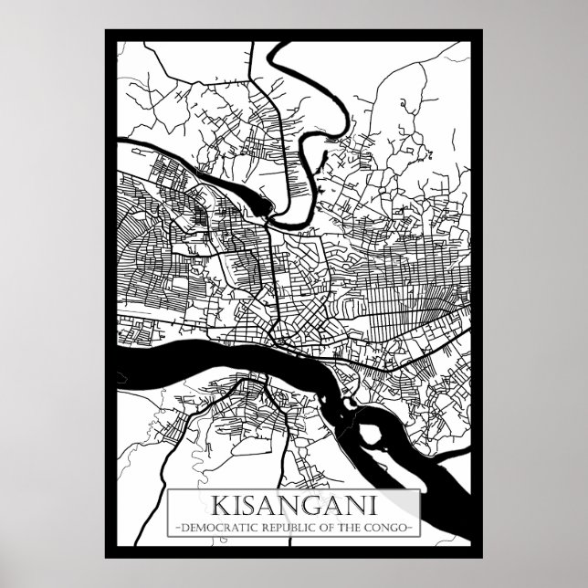 Kisangani Democratic Republic of the Congo City  Poster (Front)