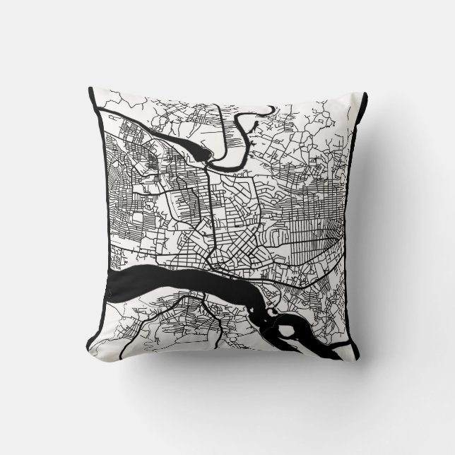 Kisangani Democratic Republic of the Congo City  Throw Pillow (Front)
