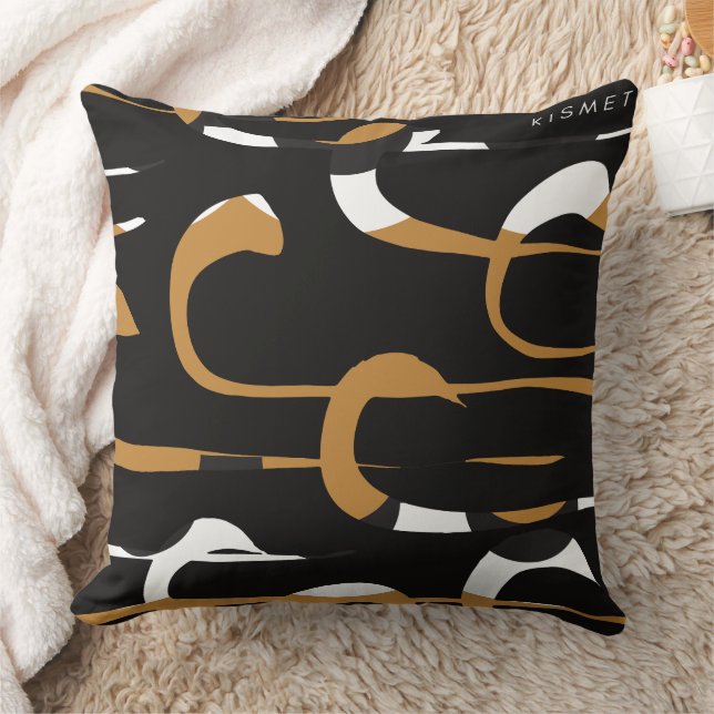 Kismet Dark Throw Pillow (Blanket)