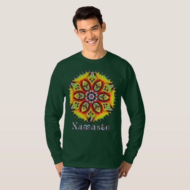 Kismet Namaste Kaleidoscope T-Shirt (Front Full)