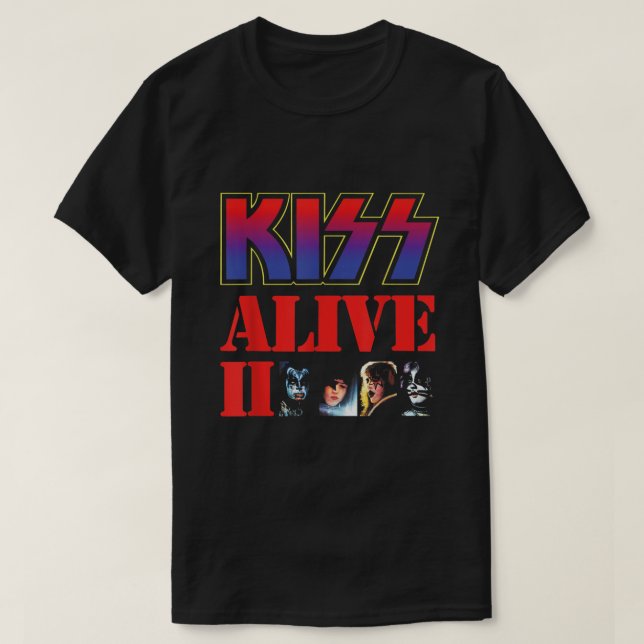 KISS  1977 Alive II  T-Shirt (Design Front)