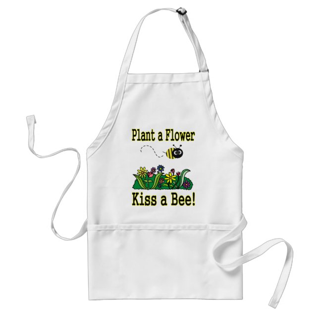 Kiss a Bee Adult Apron (Front)