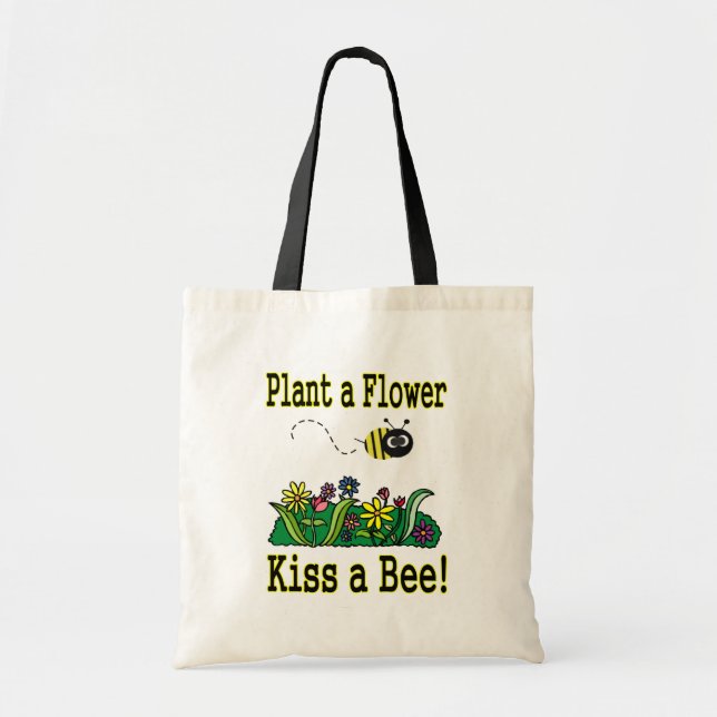 Kiss a Bee Tote Bag (Front)