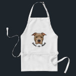 Kiss-A-Bull Pit bull Adult Apron<br><div class="desc">Show your love for Pit Bulls with this adorable "Kiss-A-Bull" design.</div>