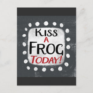 Kiss A Frog Today Postcard