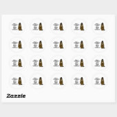 Kiss a groundhog today. Get a rabies shot tomorrow Classic Round Sticker (Sheet)