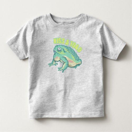 Kiss a toad toddler t_shirt