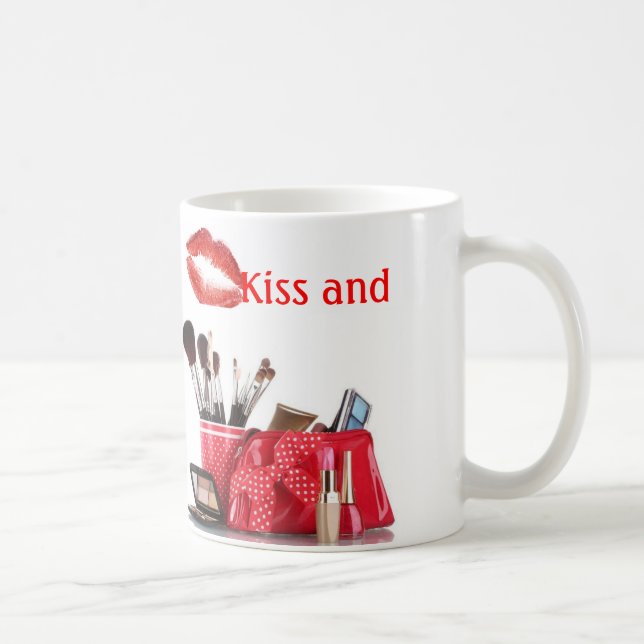 "Kiss and Makeup" mug (Right)