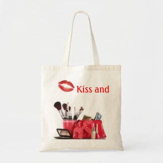 "Kiss and Makeup" tote bag