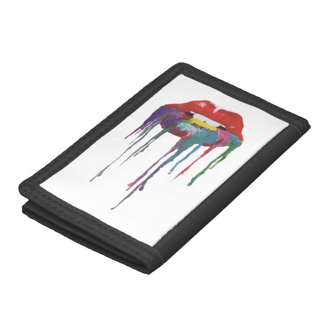 Kiss Art Cartera/Purse mouth painting Wallet (Top)