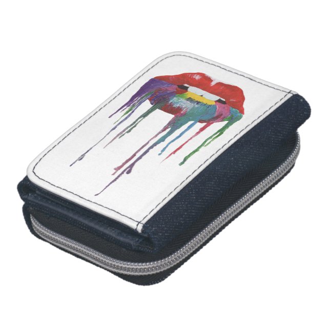 Kiss Art Cartera/Purse mouth painting Wallet (Top)