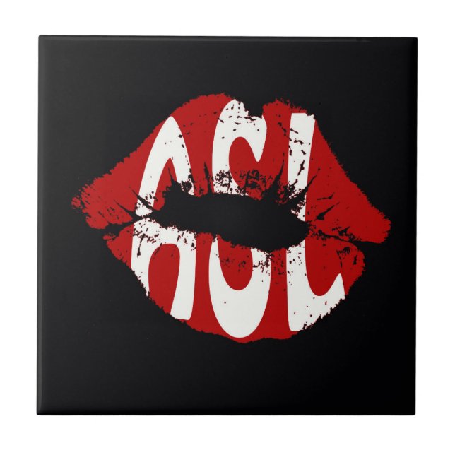 Kiss ASL Ceramic Tile (Front)
