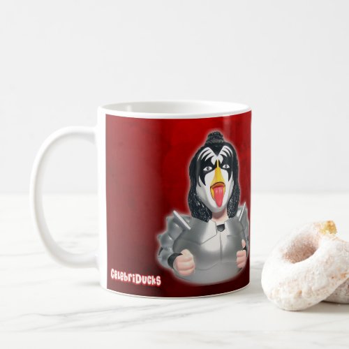 Kiss Band Rubber Duck _CelebriDucks Gene Simmons Coffee Mug