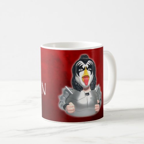 Kiss Band Rubber Duck _CelebriDucks Gene Simmons Coffee Mug