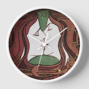Kiss by Peter Behrens Clock