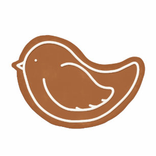 Kiss-Cut Gingerbread Dove Cookie Christmas Cutout