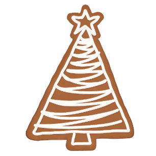 Kiss-Cut Gingerbread Tree Cookie Christmas Cutout