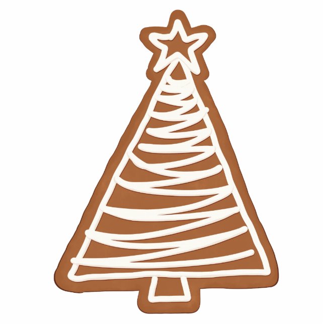 Kiss-Cut Gingerbread Tree Cookie Christmas  Cutout (Front)