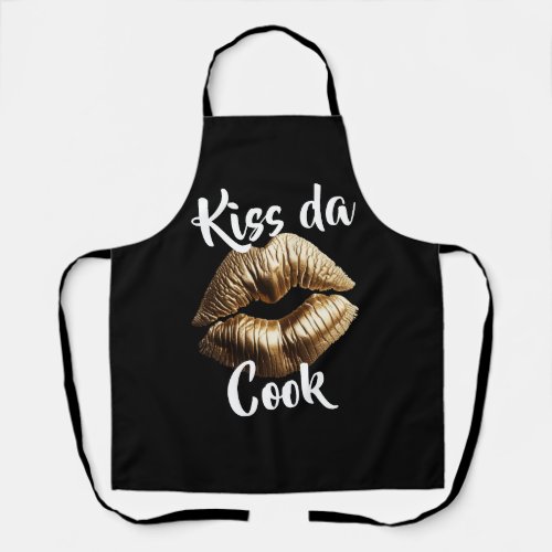 Kiss da Cook Gold Lips Apron