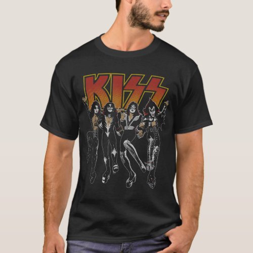 KISS  Destroyer Cartoon  T_Shirt